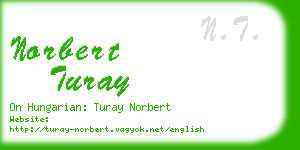 norbert turay business card